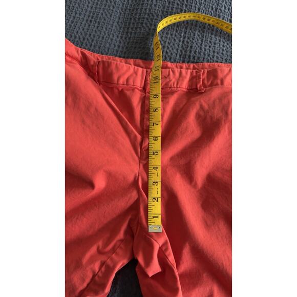 Khakis by Gap Womens Size 14 Shorts Orange Coral 9” Inseam Chino Flat Front - Picture 9 of 9